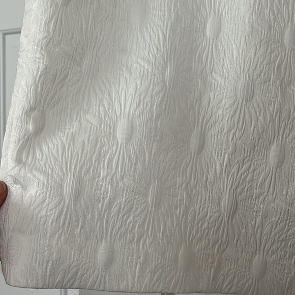 Black Label by Evan-Picone•NWT, Formal Events White Floral Embossed Skirt, Sz 18 - Picture 3 of 13
